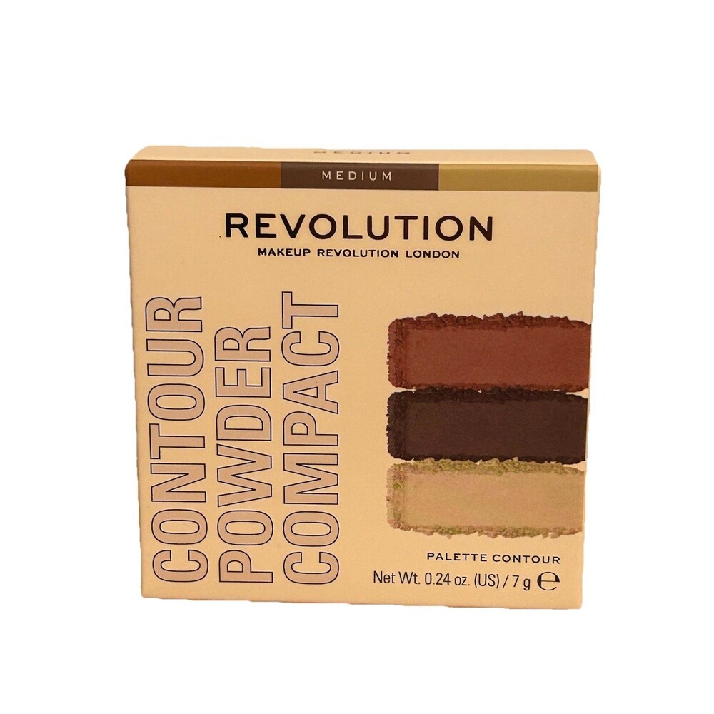 Makeup Revolution London Contour Powder Compact MEDIUM Face Palette New Sealed